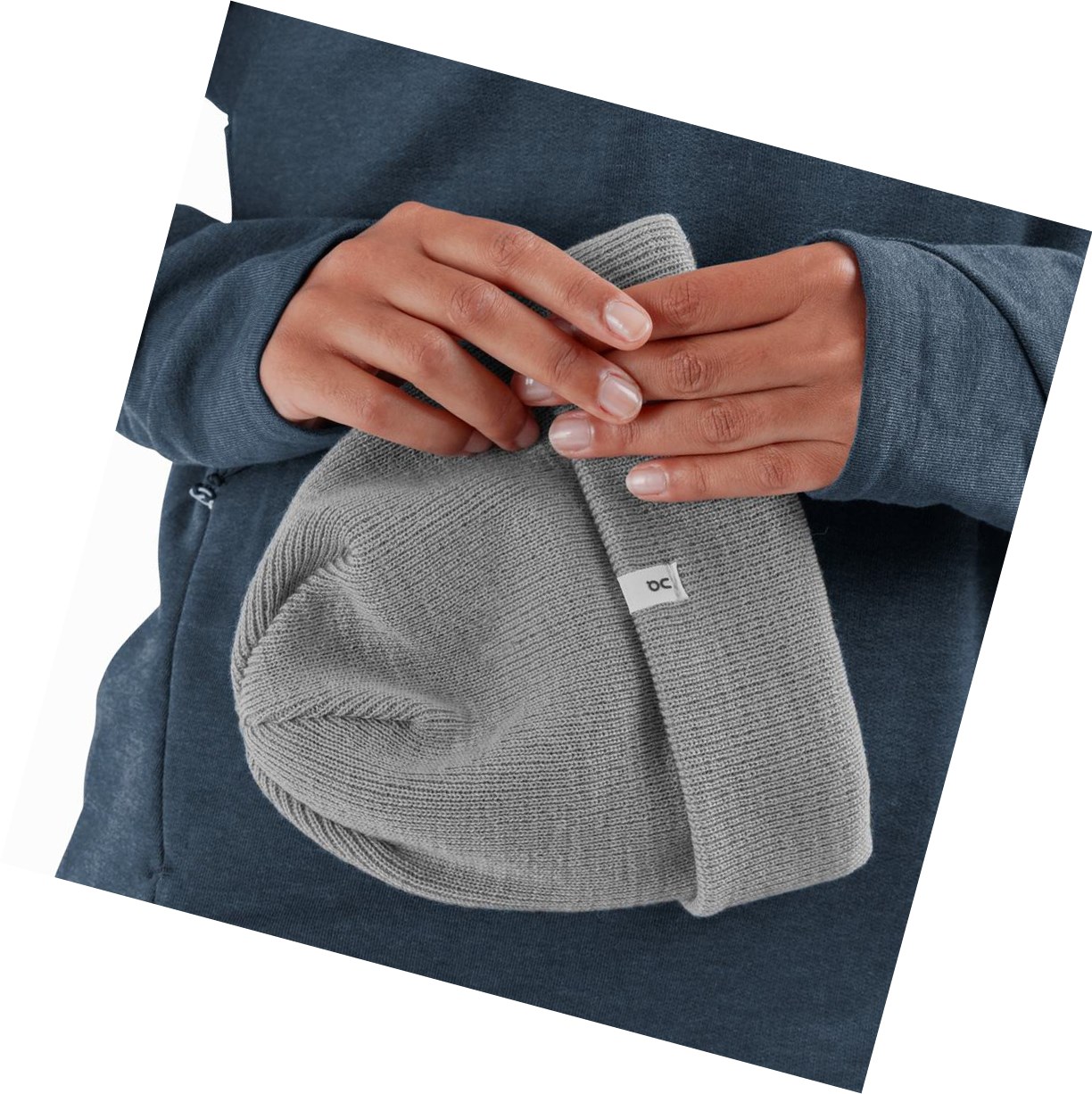 On Merino Beanie Hüte Herren Grau | 6092-YCOML