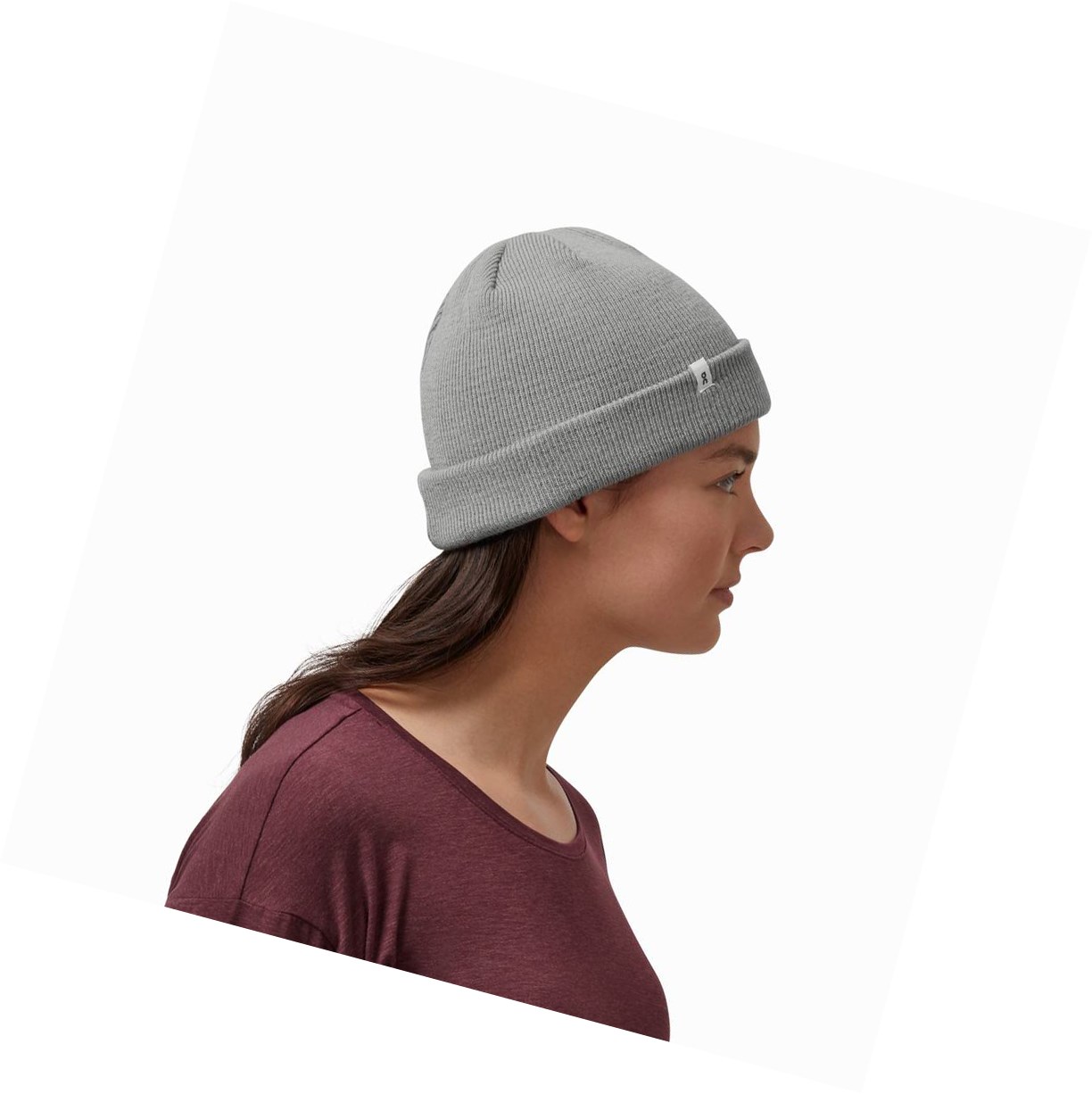 On Merino Beanie Hüte Herren Grau | 6092-YCOML