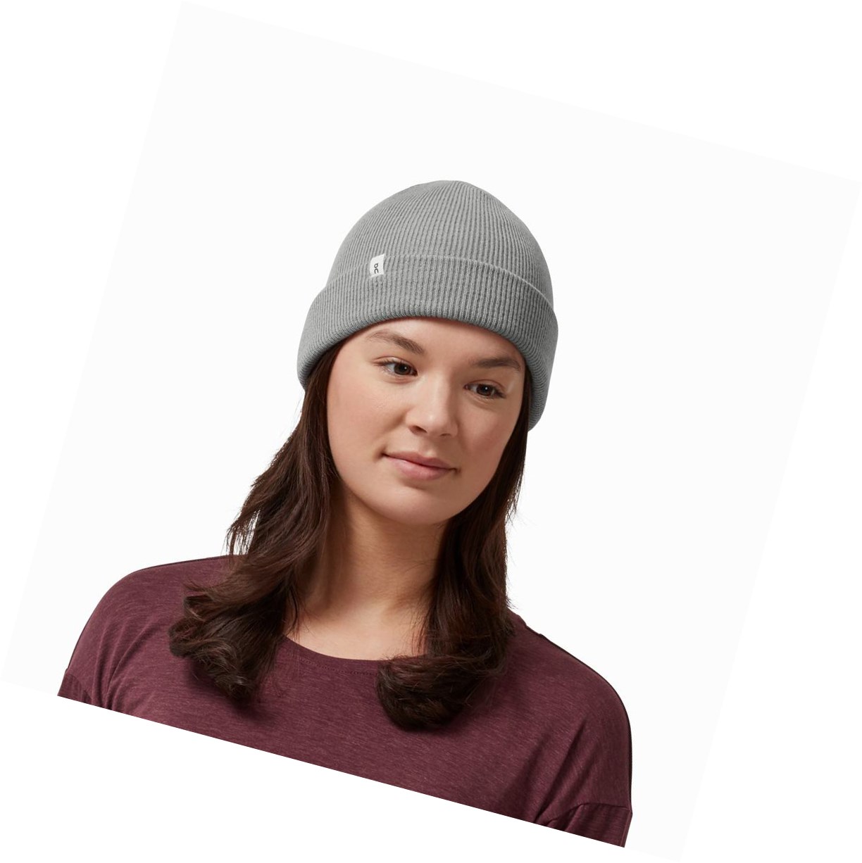 On Merino Beanie Hüte Herren Grau | 6092-YCOML