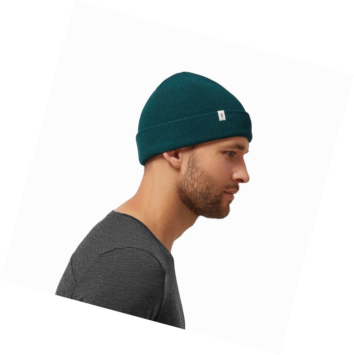 On Merino Beanie Hüte Herren Grün | 5241-XPMVO