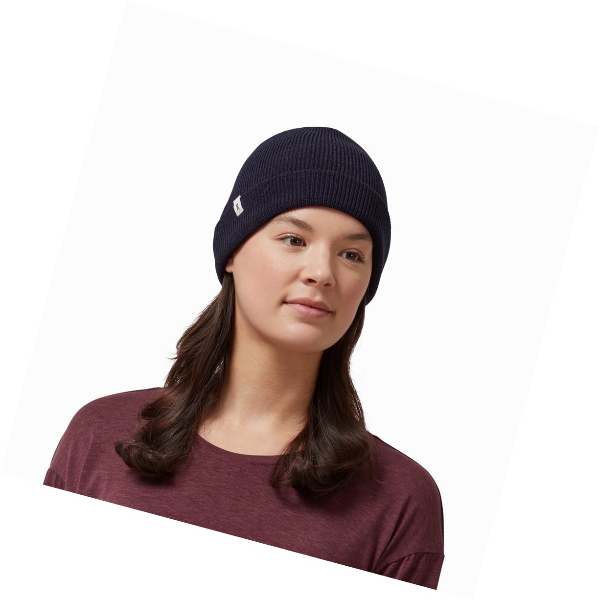 On Merino Beanie Hüte Herren Navy | 7136-SEJVC