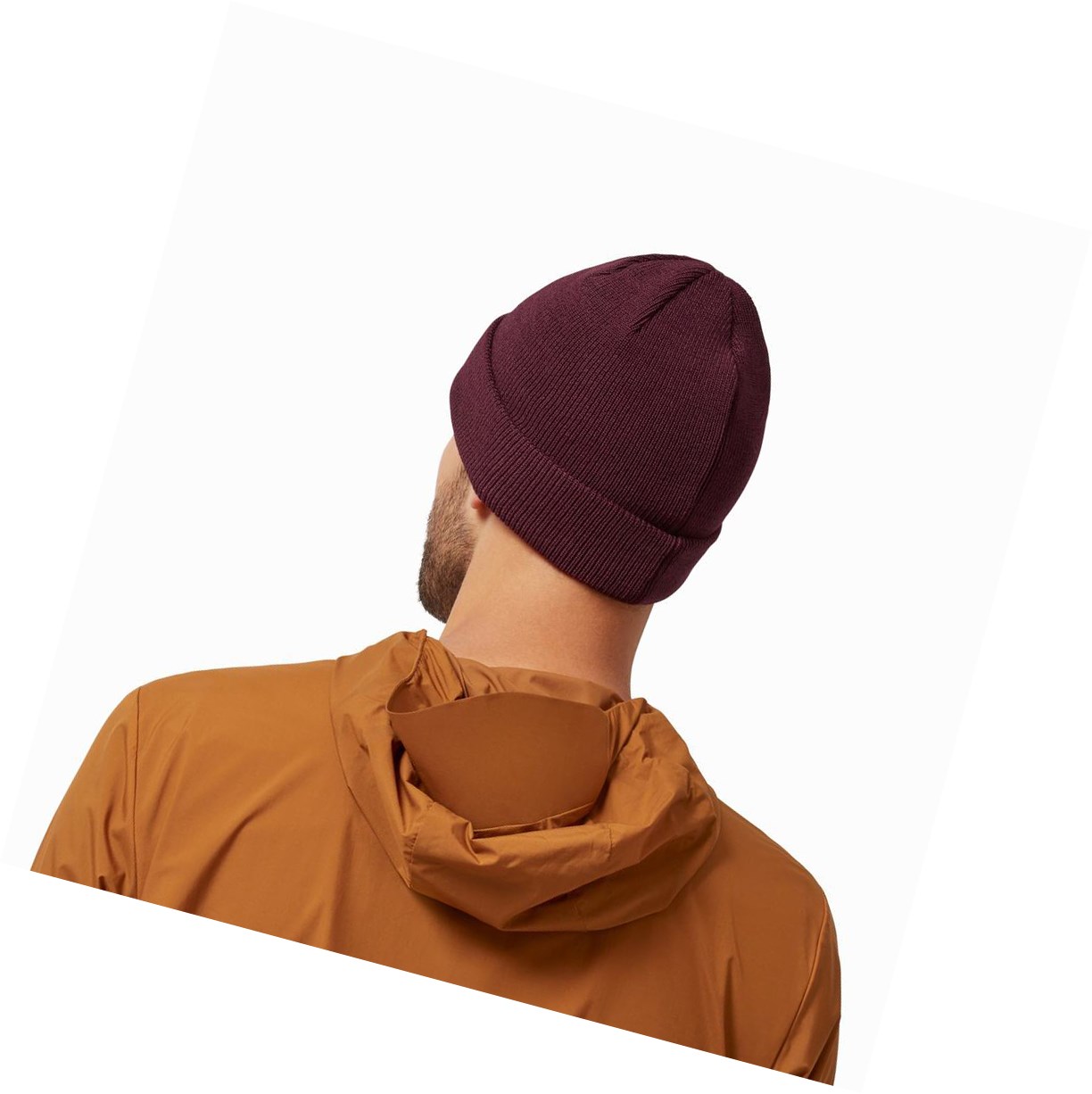 On Merino Beanie Hüte Herren Rot | 5289-SKGND