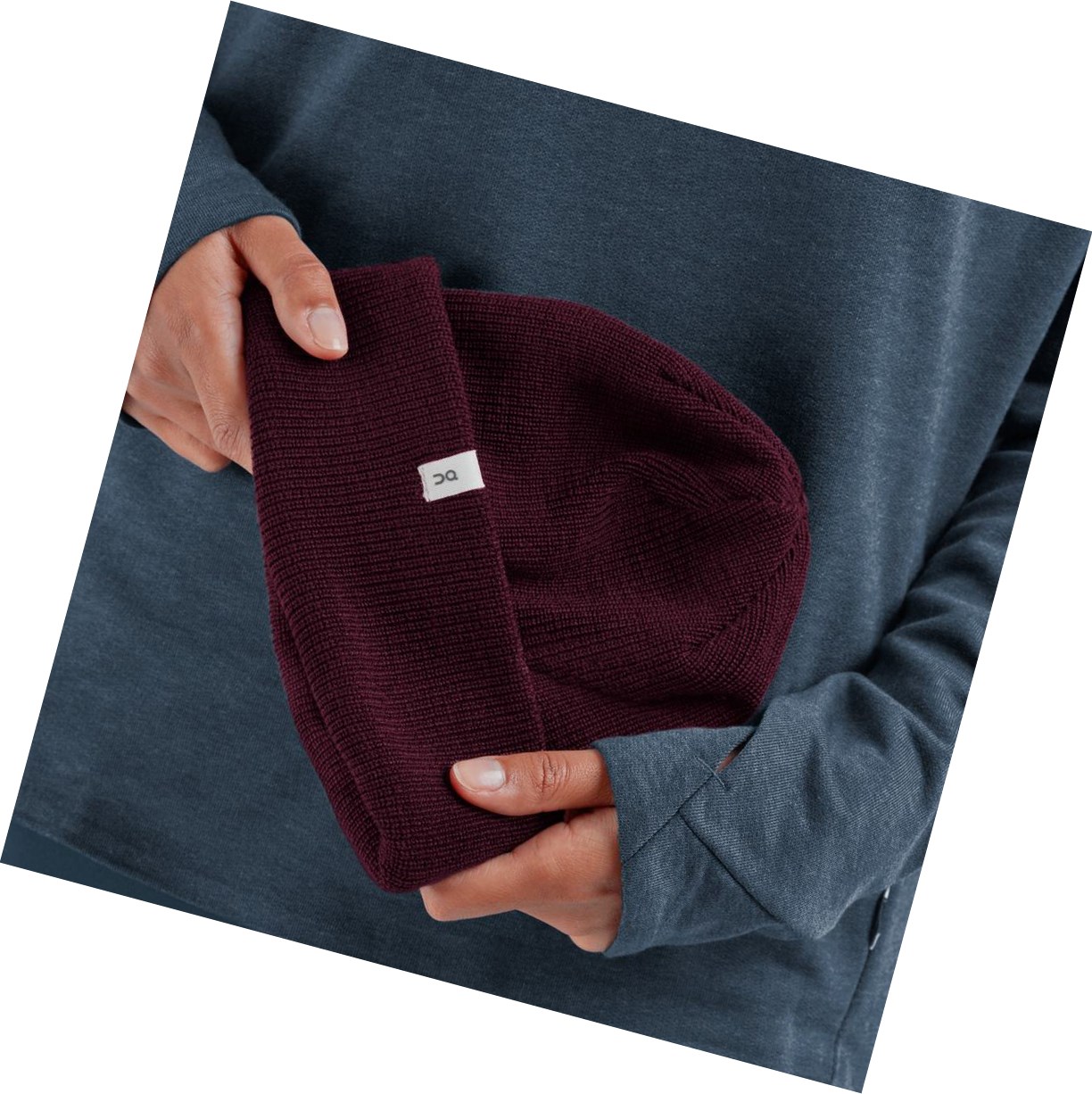 On Merino Beanie Hüte Herren Rot | 5289-SKGND