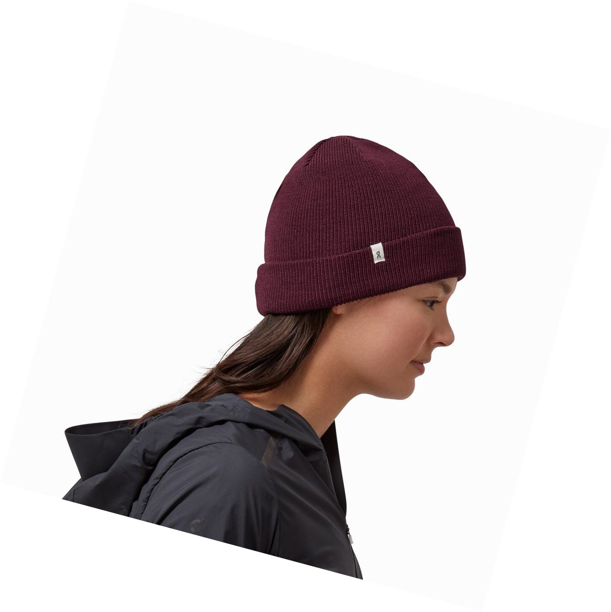 On Merino Beanie Hüte Herren Rot | 5289-SKGND