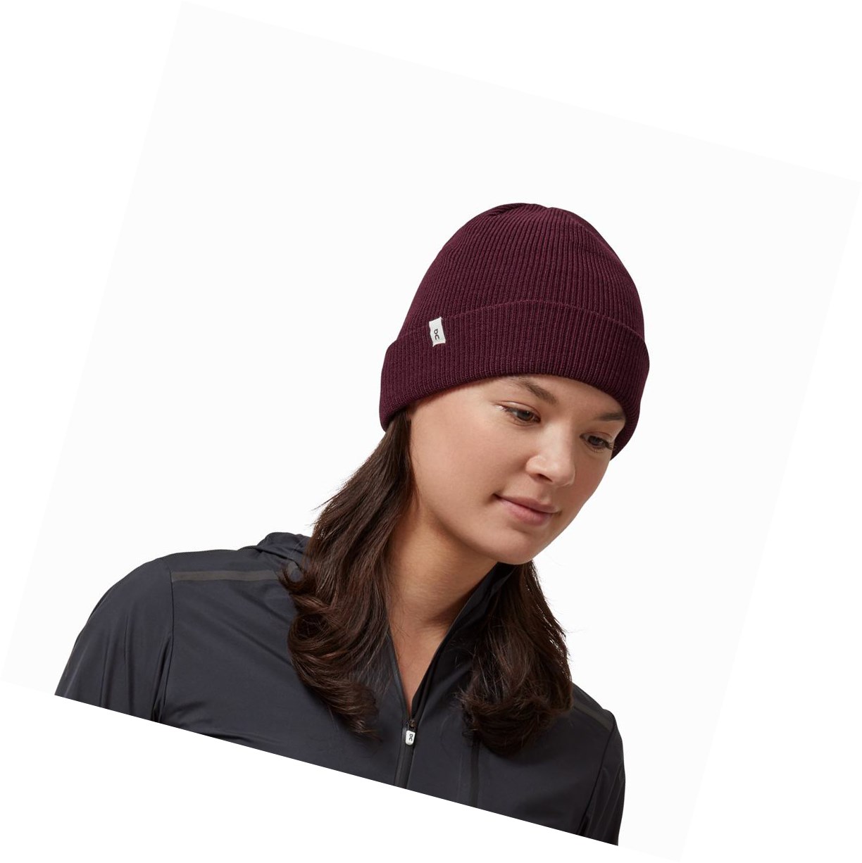 On Merino Beanie Hüte Herren Rot | 5289-SKGND