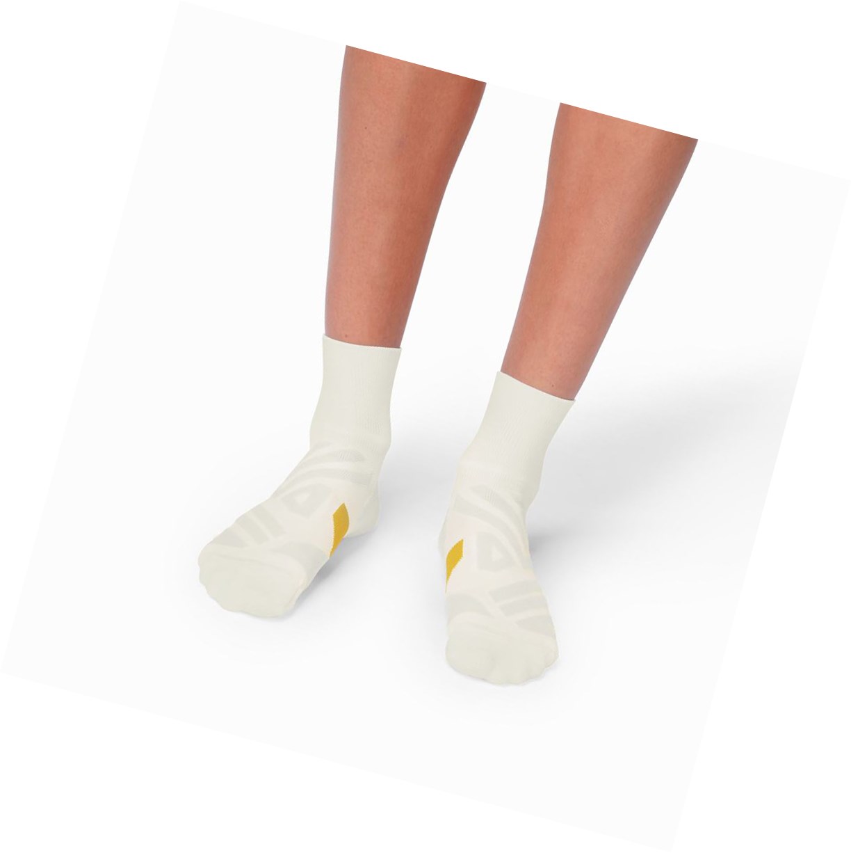 On Mid Laufsocken Damen Weiß | 7238-MWNPE