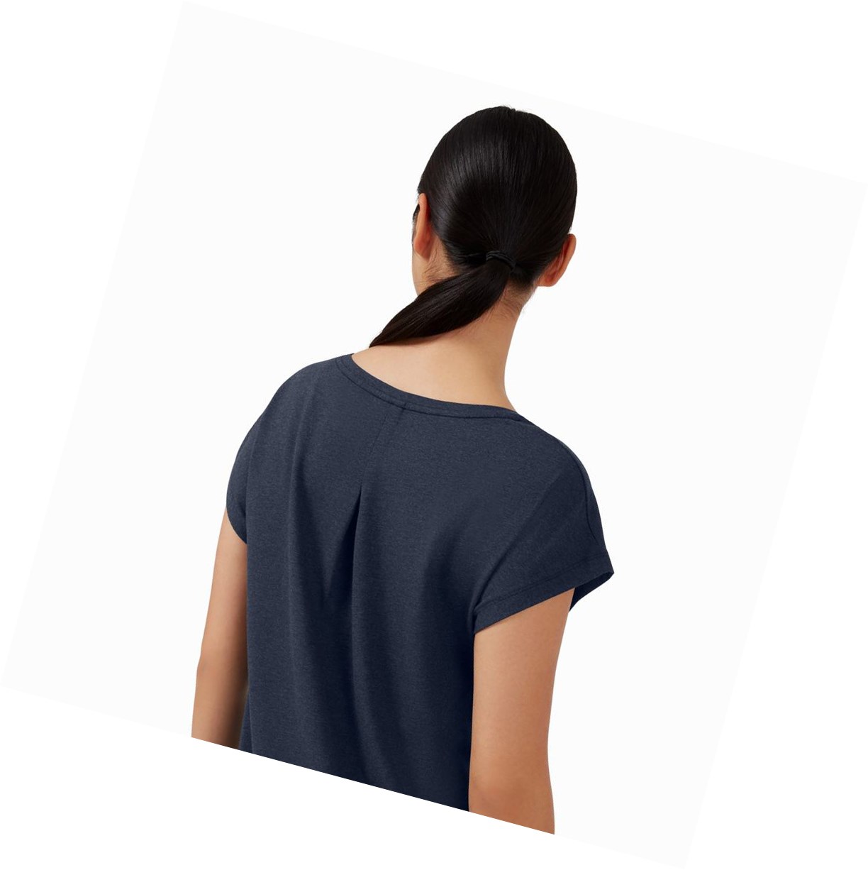 On On-T T-shirts Damen Navy | 6984-FMHLW