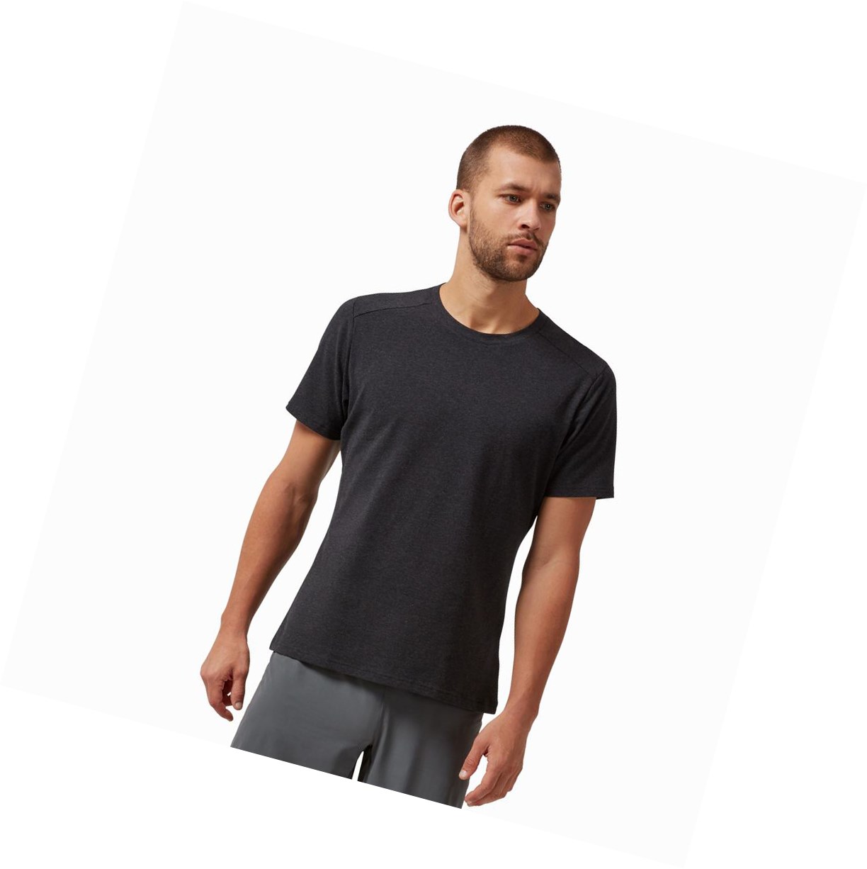 On On-T T-shirts Herren Schwarz | 2591-FBVAI