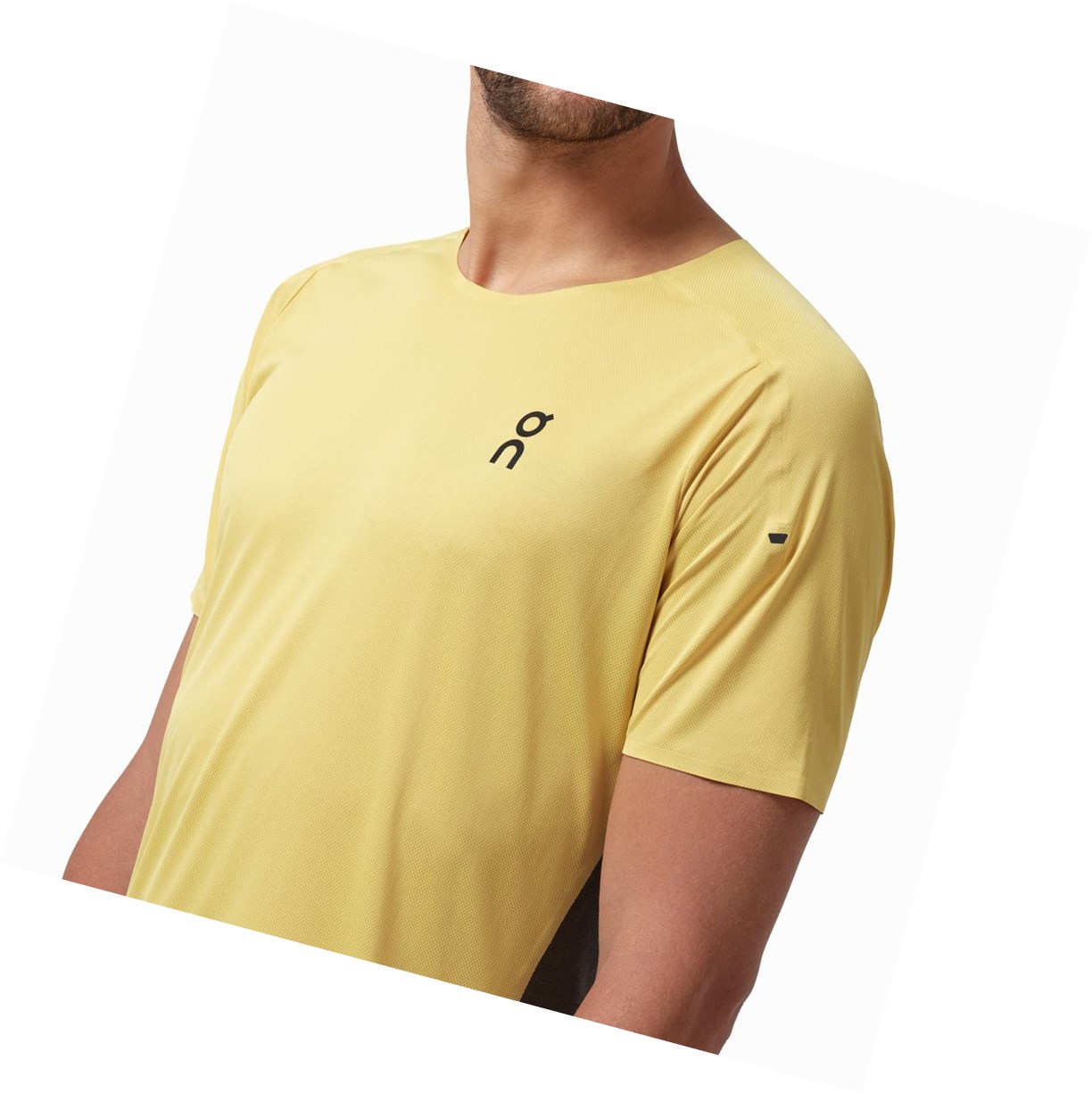 On Performance Long-T T-shirts Herren Senfgelb | 2813-KXCZN