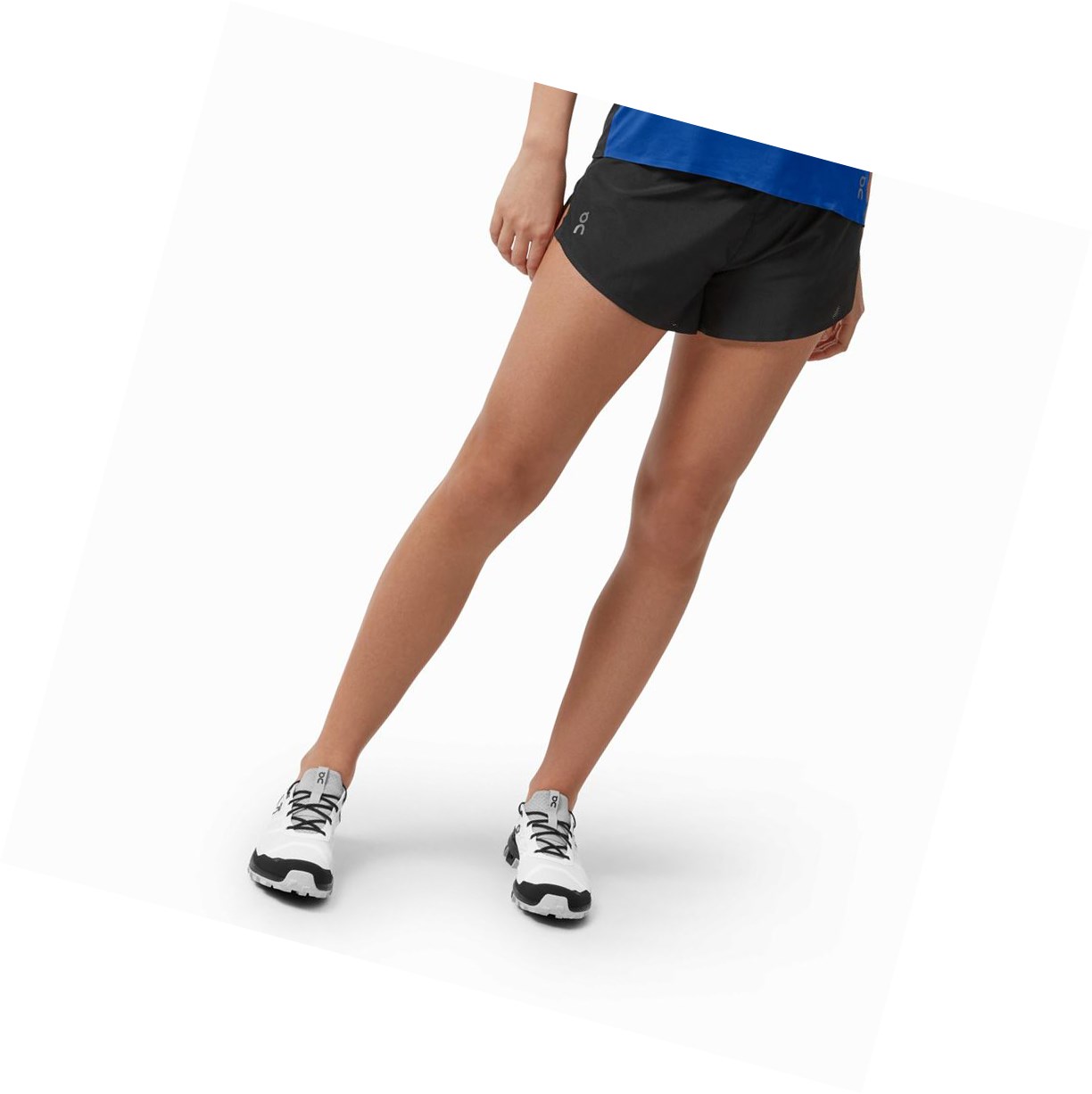 On Race Laufshorts Damen Schwarz | 0135-LQNKH