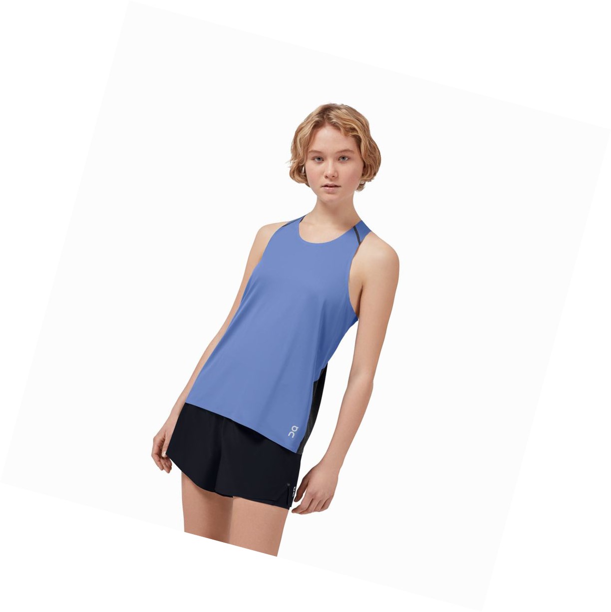 On Tank-T Muskelshirt Damen Blau Schwarz | 8462-FSXWC