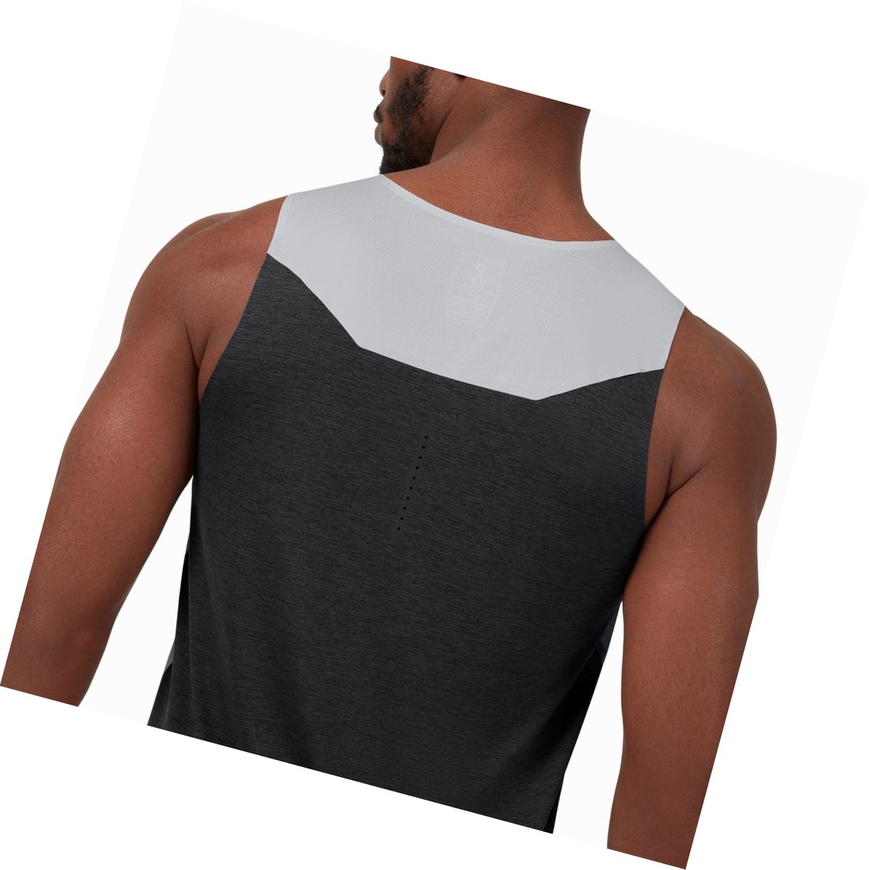 On Tank-T Muskelshirt Herren Beige Schwarz | 7691-KILTO