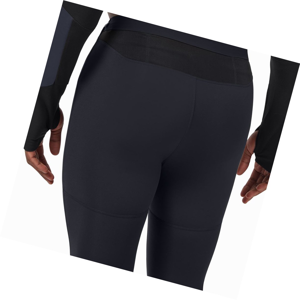 On Tights Long Pants Laufhose Herren Schwarz | 2697-VUECS