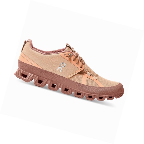 On Cloud Dip Straßenlaufschuhe Damen Braun Rosa | 3287-KABDL