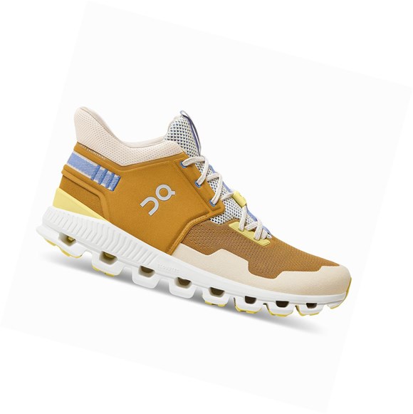 On Cloud Hi Edge Sneakers Herren Gold | 5672-HLTZW