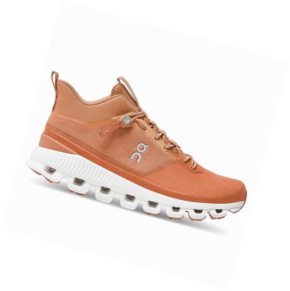 On Cloud Hi Sneakers Damen Orange | 1564-SZGYX