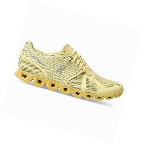 On Cloud Monochrome Straßenlaufschuhe Damen Gold | 0152-XJBQN