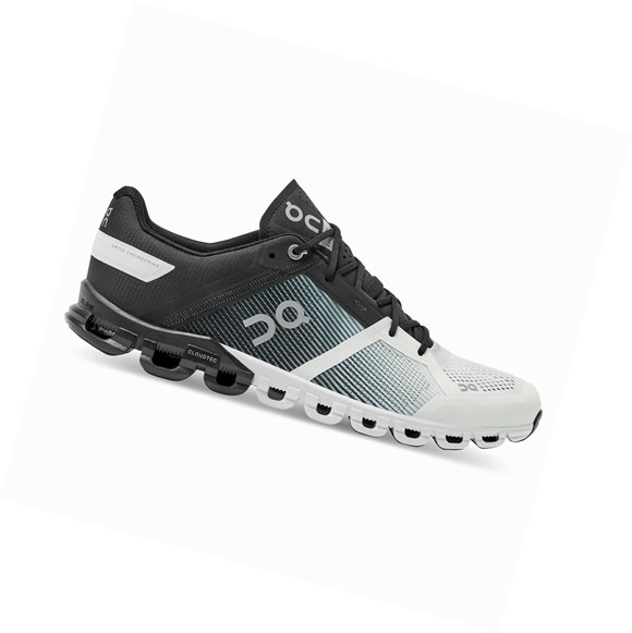 On Cloudflow Straßenlaufschuhe Herren Schwarz Weiß | 3605-BAQPO