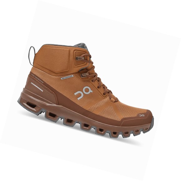 On Cloudrock Wasserdichte Wanderschuhe Damen Braun | 3205-NMKEL