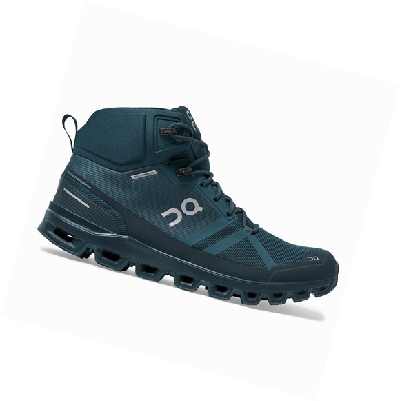 On Cloudrock Wasserdichte Wanderschuhe Herren Navy | 6815-ADFYL