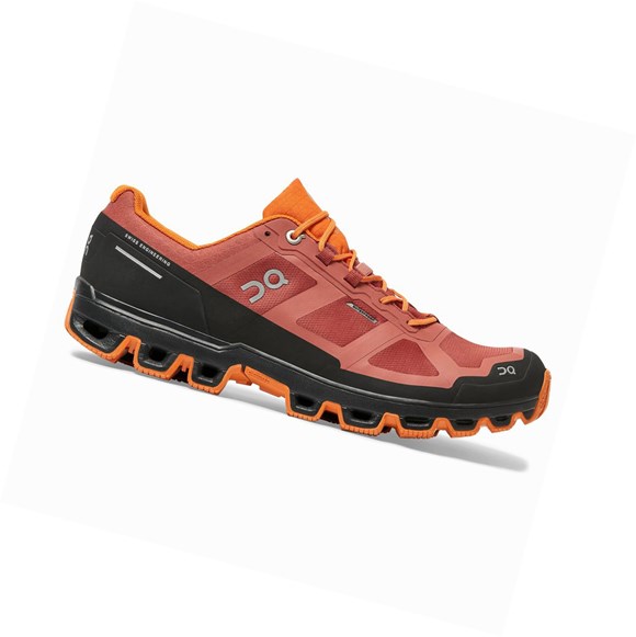 On Cloudventure Wasserdichte Trailrunning Schuhe Herren Rot Orange | 9483-BLNGU