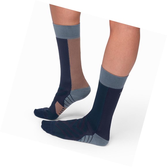 On High Laufsocken Herren Navy Lila | 0481-YDGNI