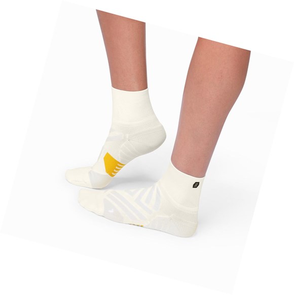 On Mid Laufsocken Herren Weiß | 9824-PBZCF