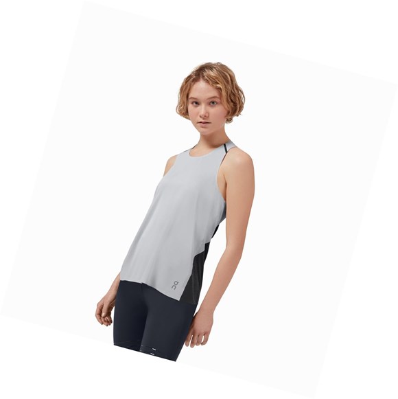 On Tank-T Muskelshirt Damen Beige Schwarz | 7862-NAUXT