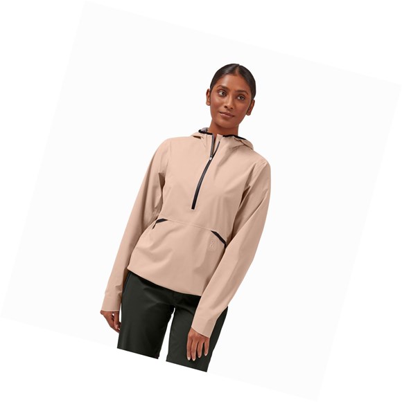 On Wasserdichte Anorak Jacke Damen Braun Rosa | 4536-QFDCY